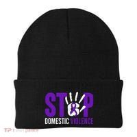 Stop Domestic Violence Awareness Domestic Violence Survivor Beanie thumb 0