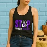 Stop Domestic Violence Awareness Domestic Violence Survivor Women's Tank Top thumb 2