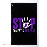 Stop Domestic Violence Awareness Domestic Violence Survivor Golf Towel thumb 0