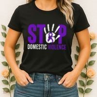 Stop Domestic Violence Awareness Domestic Violence Survivor Women's T-Shirt thumb 2