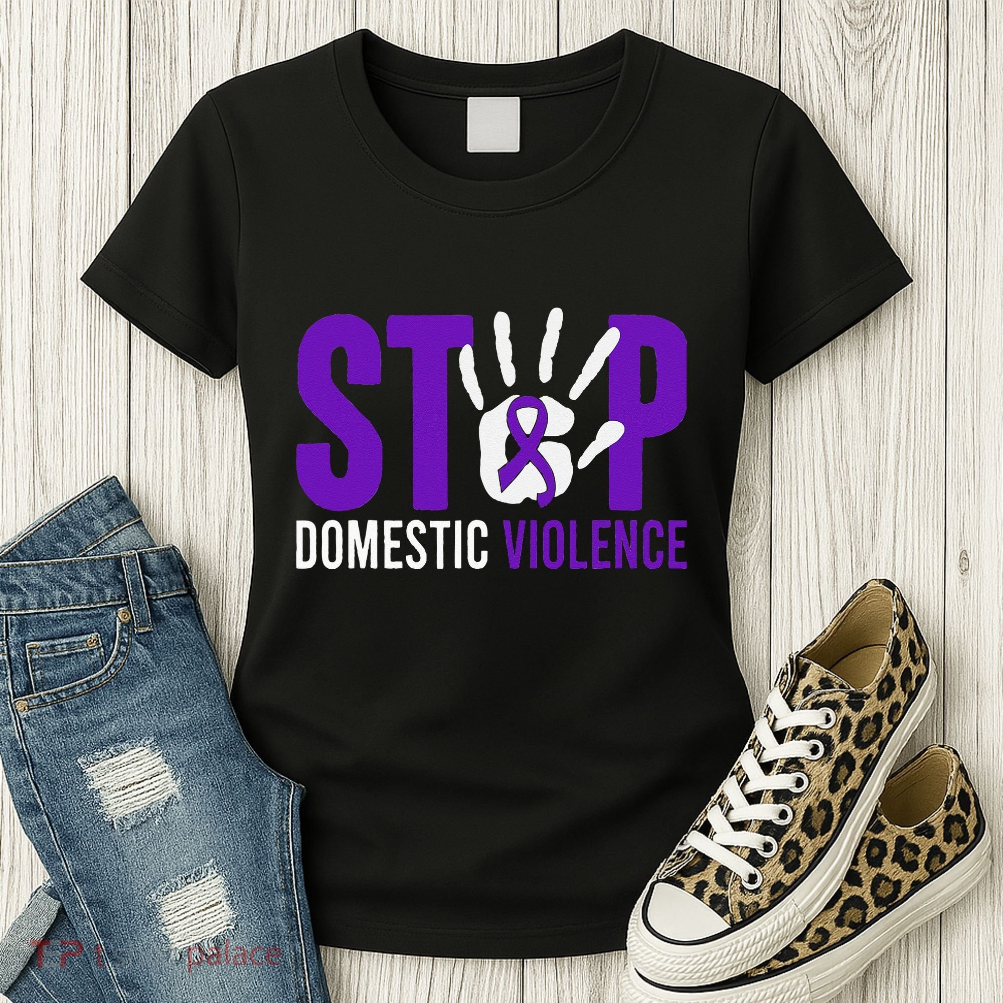 Stop Domestic Violence Awareness Domestic Violence Survivor Women's T-Shirt