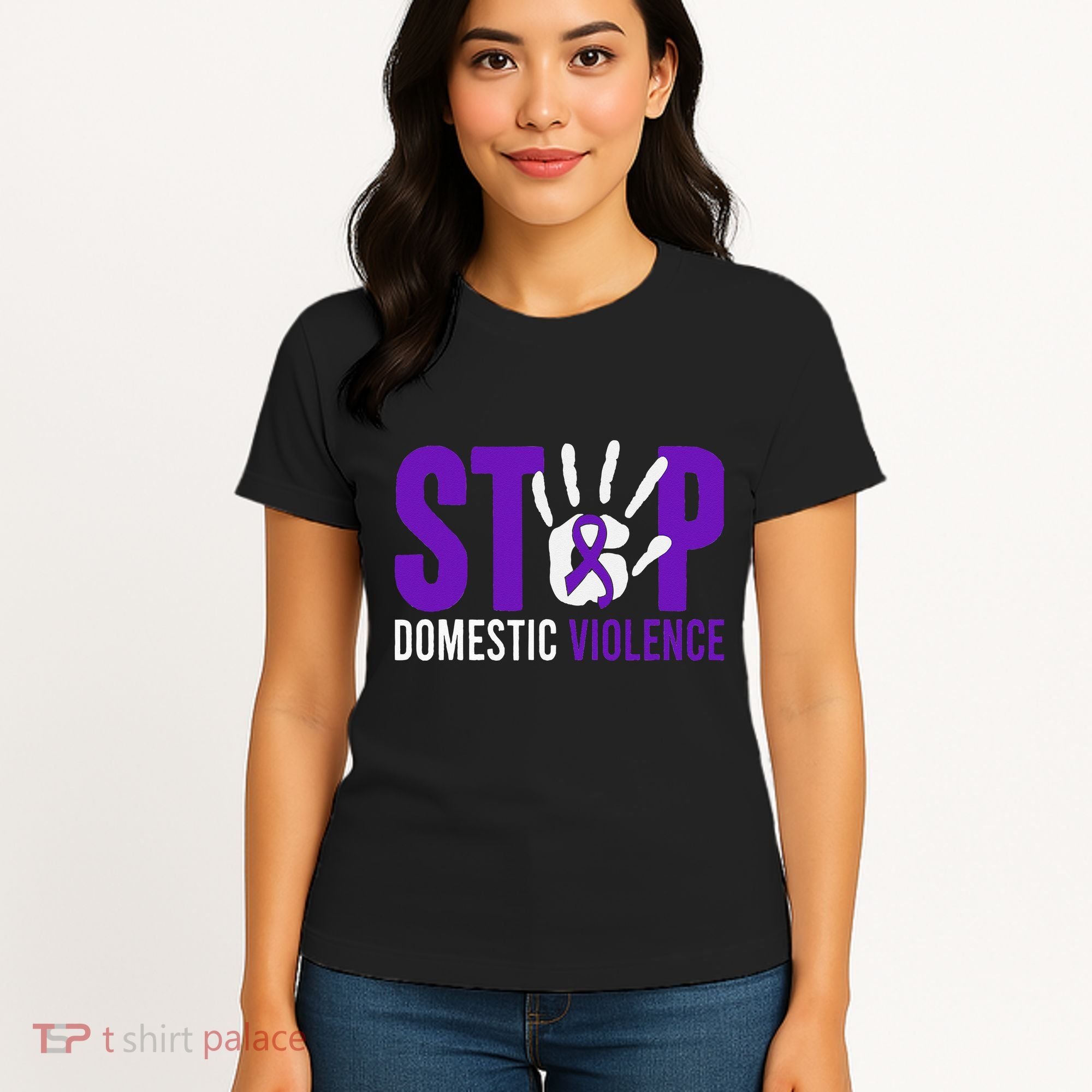 Stop Domestic Violence Awareness Domestic Violence Survivor Women's T-Shirt