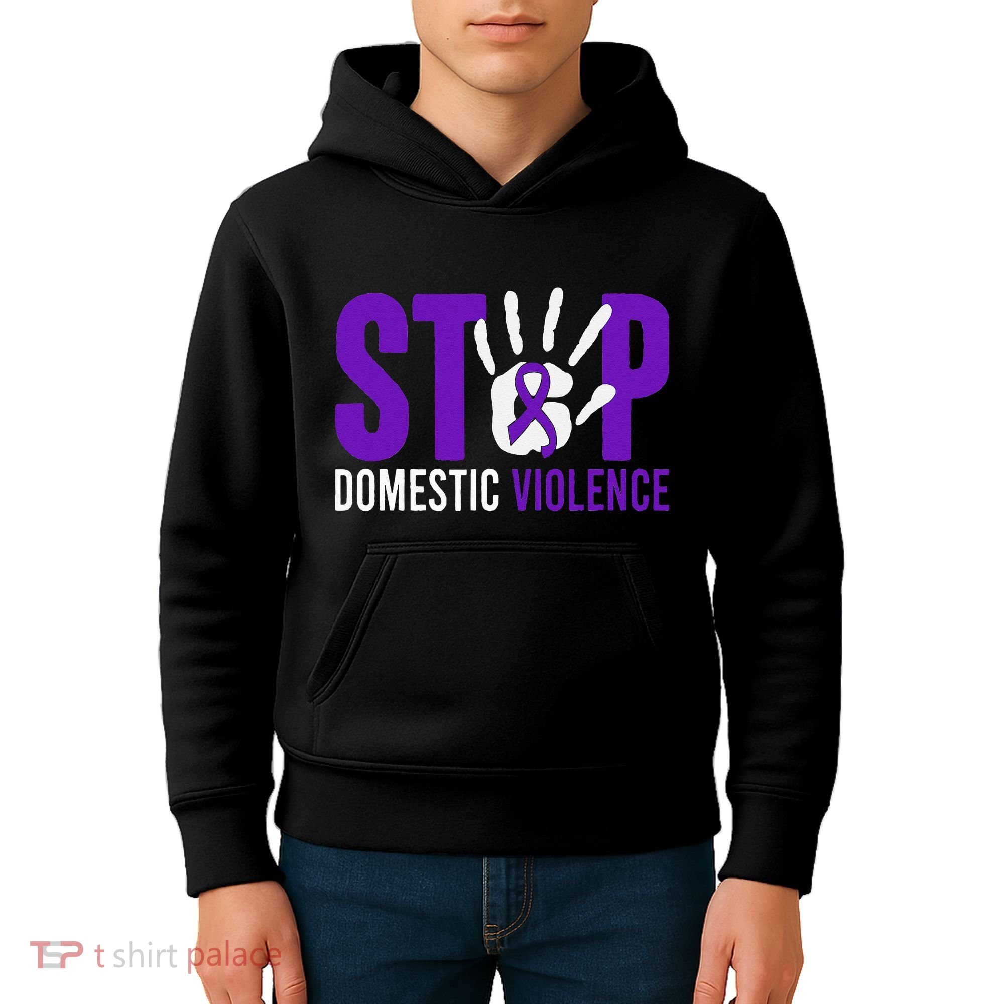 Stop Domestic Violence Awareness Domestic Violence Survivor Kids Hoodie