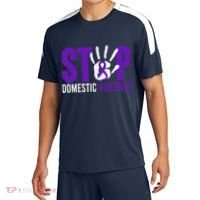 Stop Domestic Violence Awareness Domestic Violence Survivor Sport-Tek Competitor United Soccer Jersey thumb 0