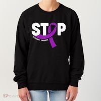 Stop Domestic Violence Awareness Purple Ribbon Women's Sweatshirt thumb 0