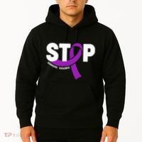Stop Domestic Violence Awareness Purple Ribbon Hoodie thumb 2