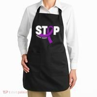 Stop Domestic Violence Awareness Purple Ribbon Apron thumb 2