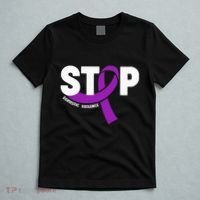 Stop Domestic Violence Awareness Purple Ribbon T-Shirt thumb 5