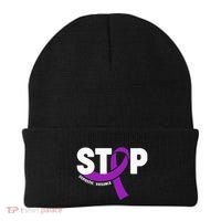 Stop Domestic Violence Awareness Purple Ribbon Beanie thumb 0