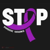 Stop Domestic Violence Awareness Purple Ribbon Women's Hoodie thumb 2