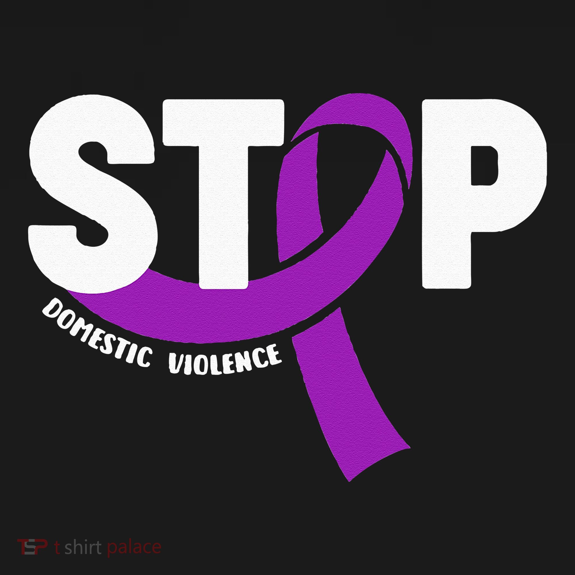 Stop Domestic Violence Awareness Purple Ribbon Women's Hoodie