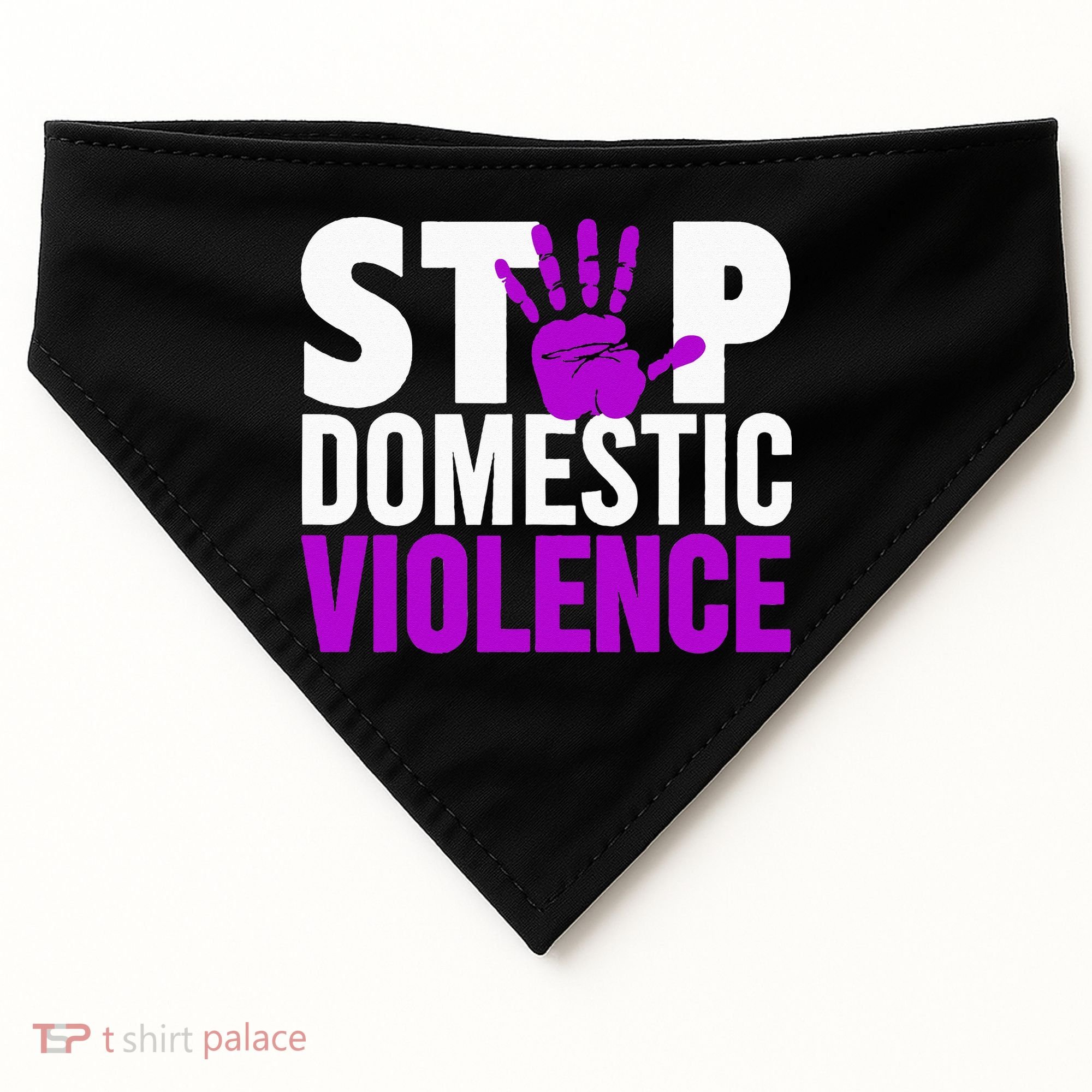 Stop Domestic Violence Domestic Violence Awareness USA-Made Doggie Bandana