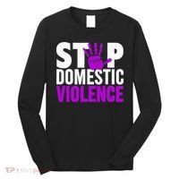 Stop Domestic Violence Domestic Violence Awareness Long Sleeve Shirt thumb 0