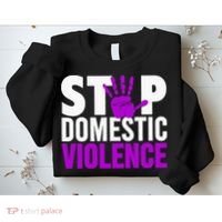 Stop Domestic Violence Domestic Violence Awareness Sweatshirt thumb 2