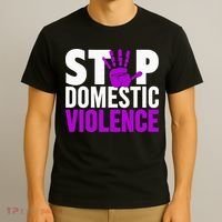 Stop Domestic Violence Domestic Violence Awareness T-Shirt thumb 3