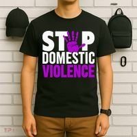 Stop Domestic Violence Domestic Violence Awareness T-Shirt thumb 6