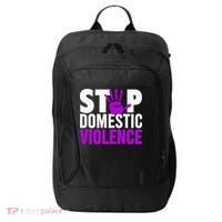 Stop Domestic Violence Domestic Violence Awareness City Backpack thumb 0