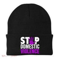 Stop Domestic Violence Domestic Violence Awareness Beanie thumb 0
