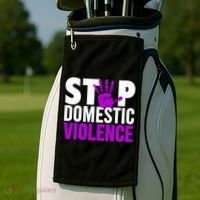 Stop Domestic Violence Domestic Violence Awareness Golf Towel thumb 2