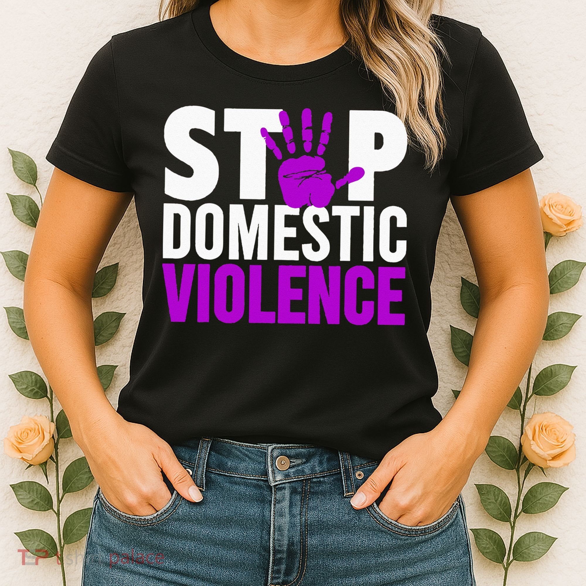 Stop Domestic Violence Domestic Violence Awareness Women's T-Shirt