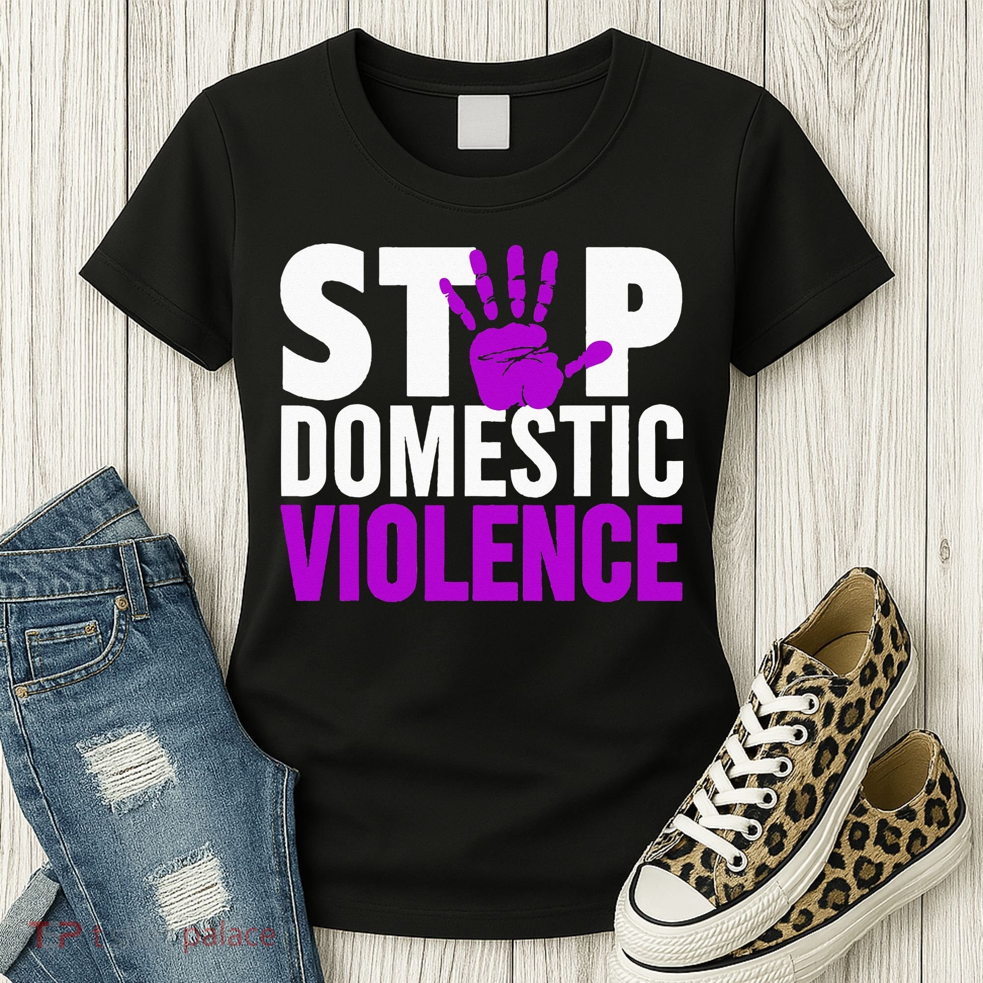 Stop Domestic Violence Domestic Violence Awareness Women's T-Shirt