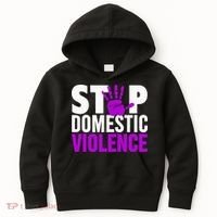 Stop Domestic Violence Domestic Violence Awareness Kids Hoodie thumb 0