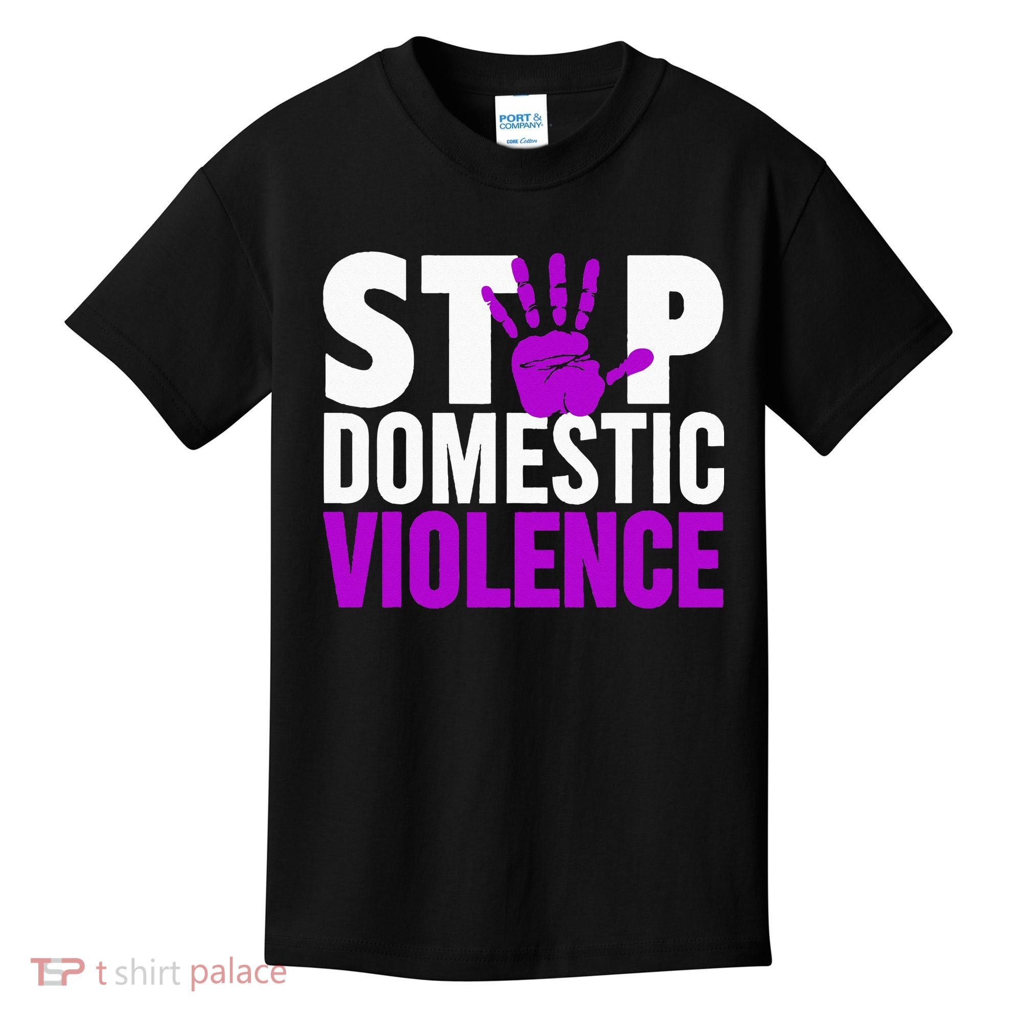 Stop Domestic Violence Domestic Violence Awareness Kids T-Shirt