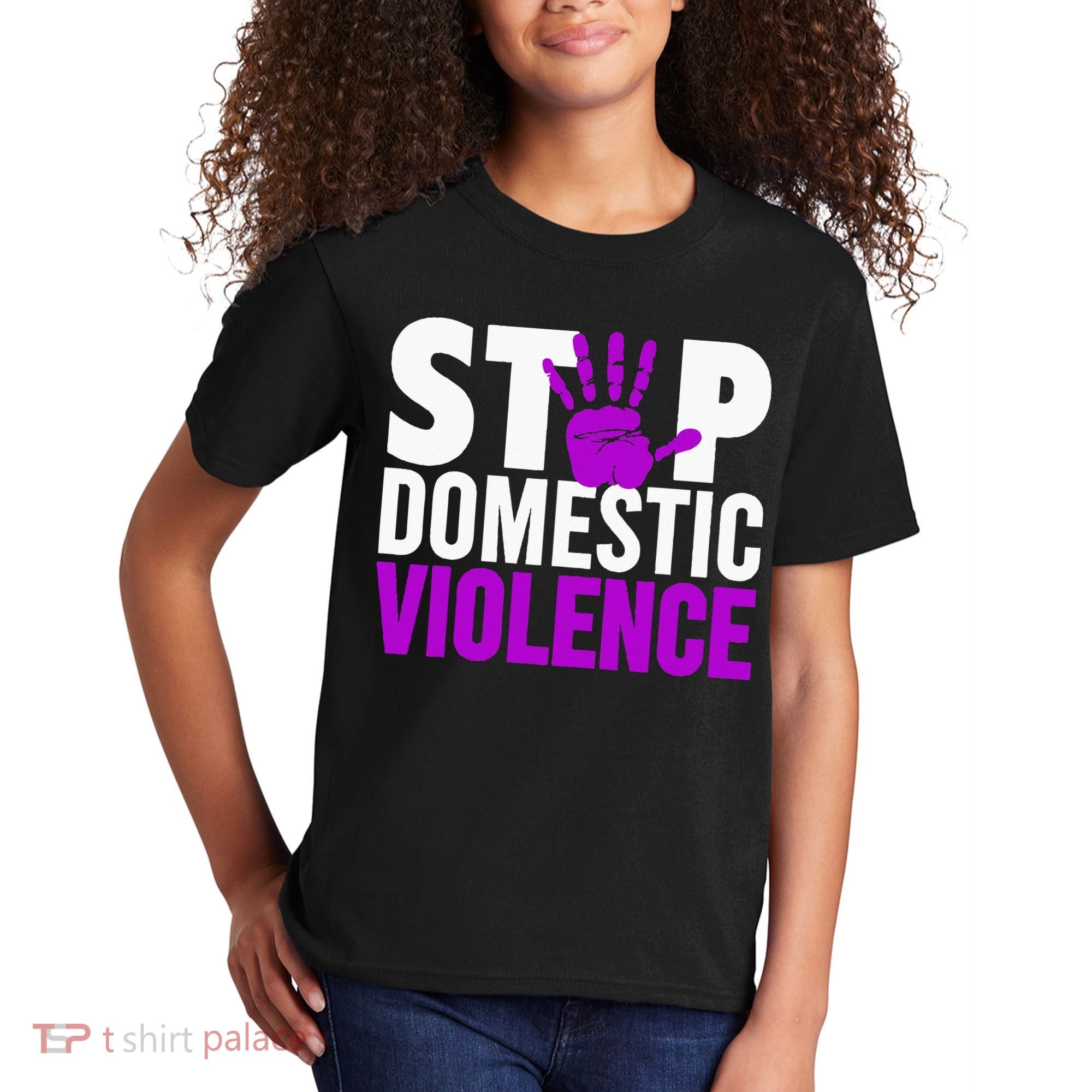 Stop Domestic Violence Domestic Violence Awareness Kids T-Shirt