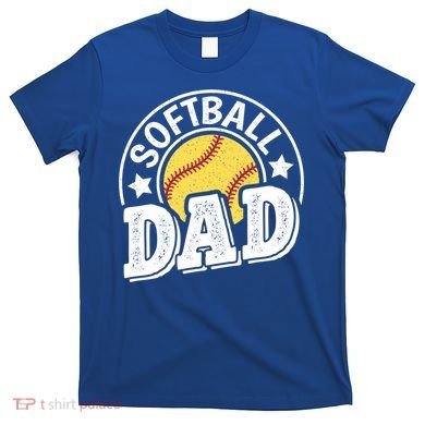 Softball Dad Vintage Softball Gift T-Shirt