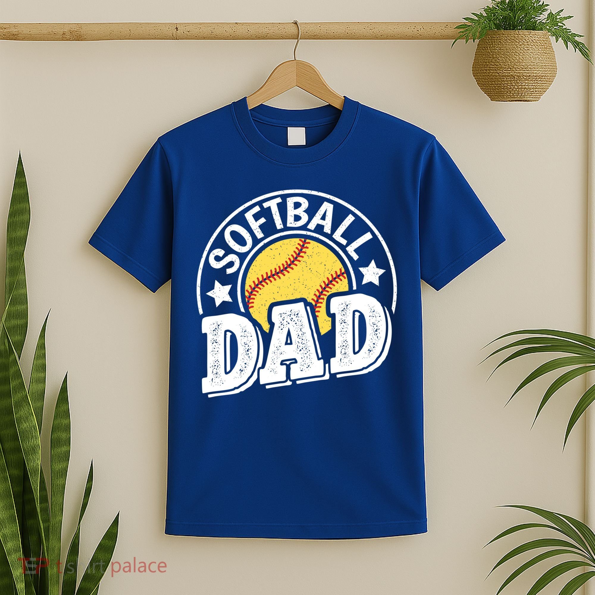 Softball Dad Vintage Softball Gift T-Shirt