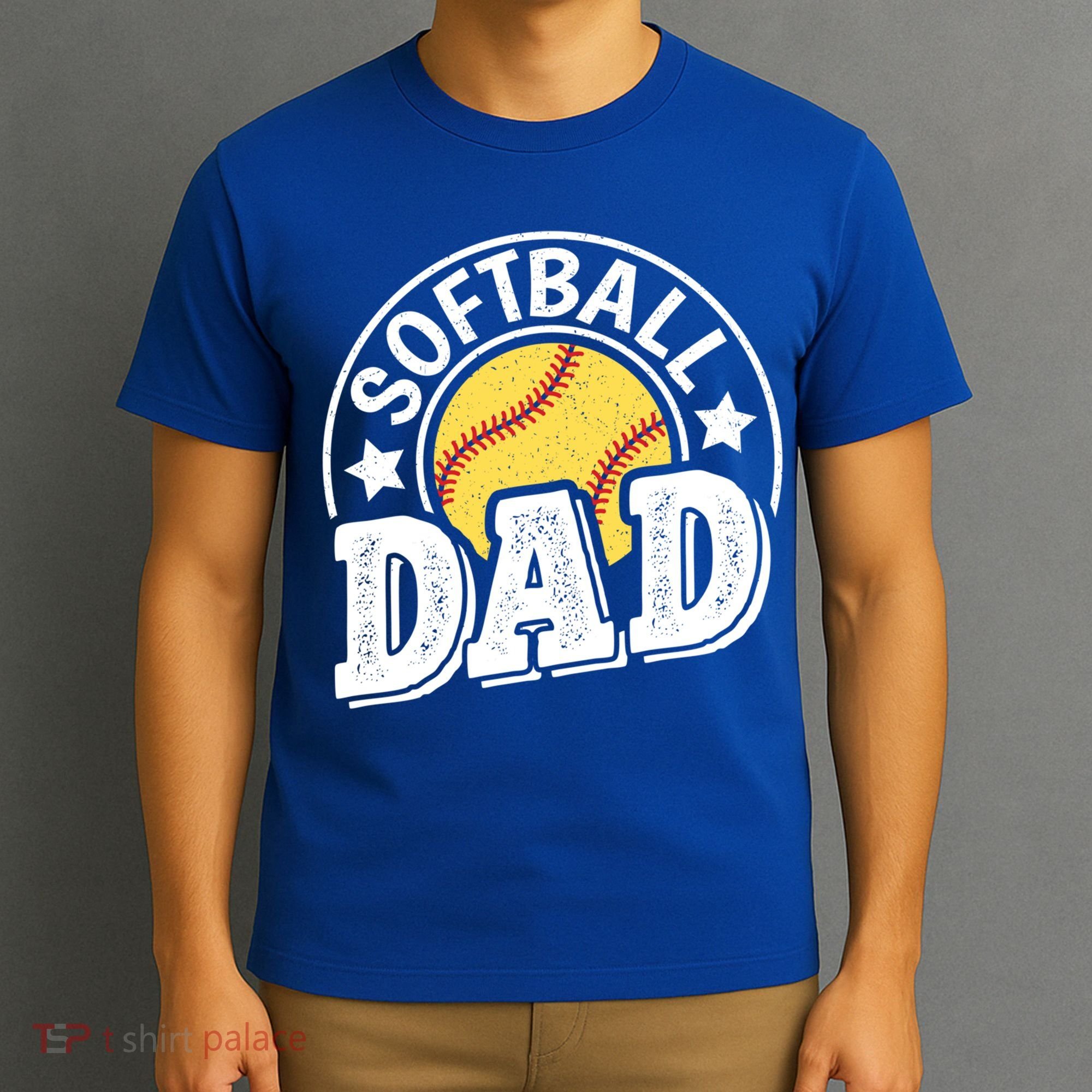 Softball Dad Vintage Softball Gift T-Shirt