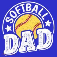 Softball Dad Vintage Softball Gift T-Shirt thumb 7