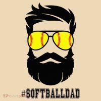 Softball Dad With Beard And Cool Sunglasses Tote Bag thumb 4