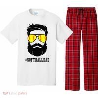 Softball Dad With Beard And Cool Sunglasses Pajama Set thumb 0