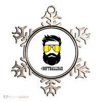 Softball Dad With Beard And Cool Sunglasses Ornament thumb 0