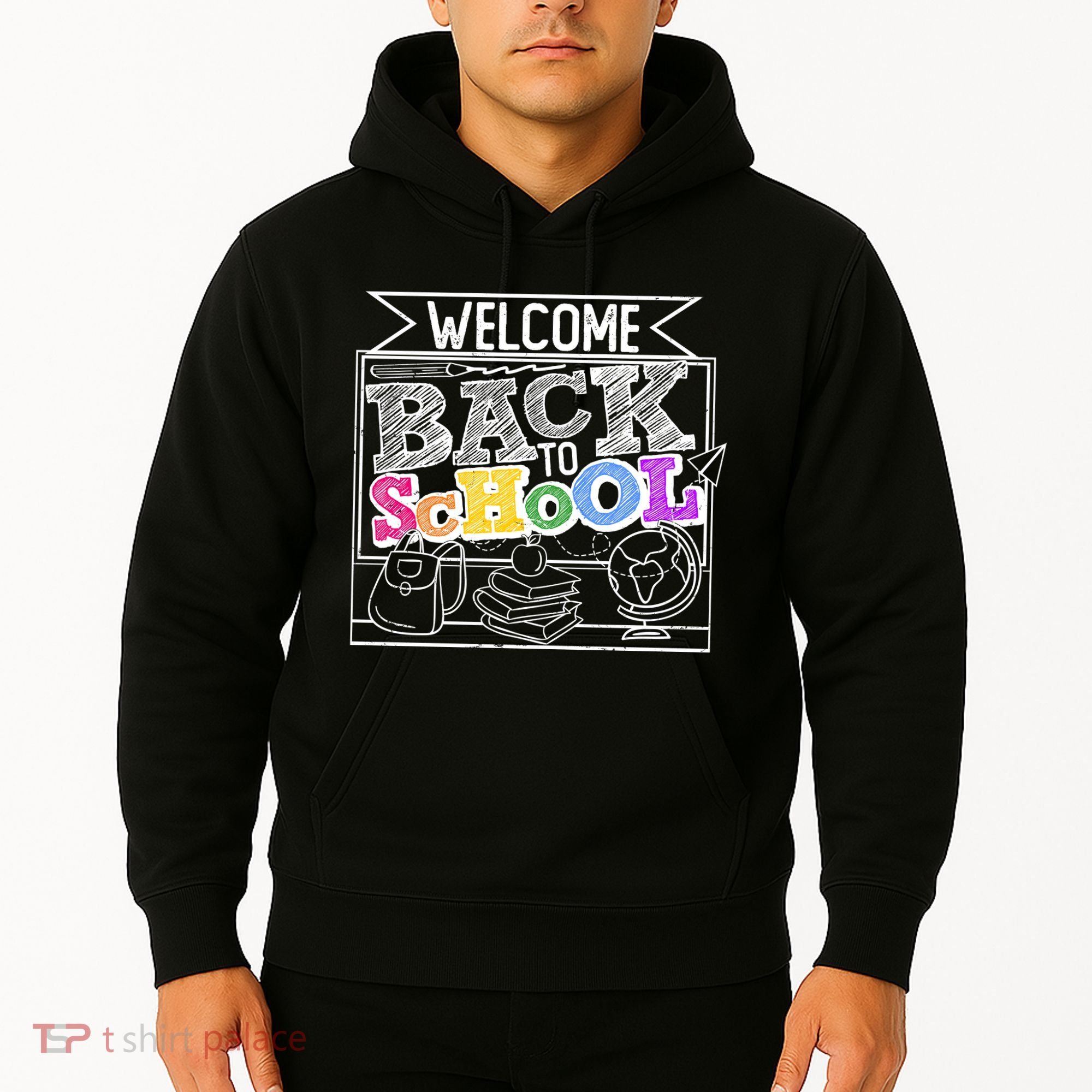 Sketchy Doodle Welcome Back To School Hoodie