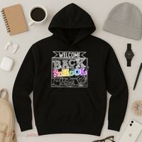 Sketchy Doodle Welcome Back To School Hoodie thumb 3