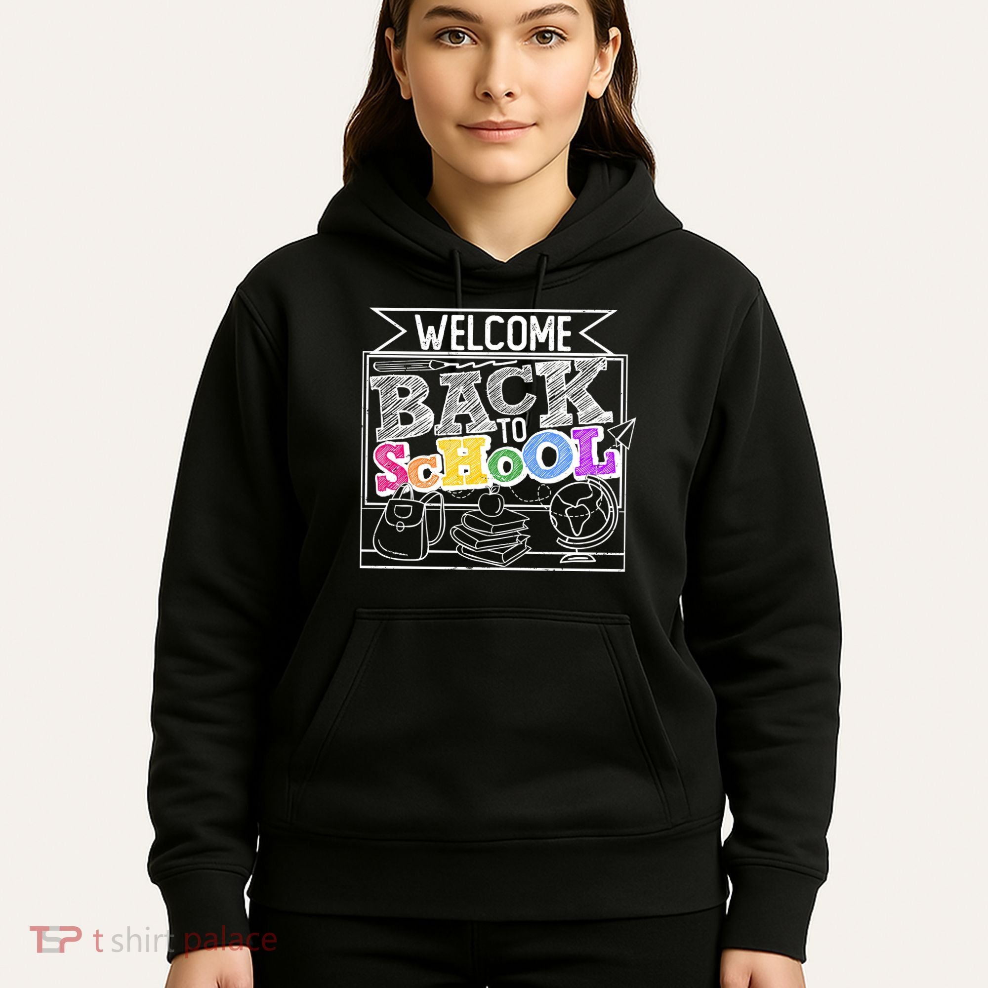 Sketchy Doodle Welcome Back To School Hoodie