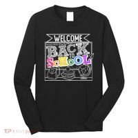 Sketchy Doodle Welcome Back To School Long Sleeve Shirt thumb 0