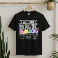 Sketchy Doodle Welcome Back To School T-Shirt thumb 2