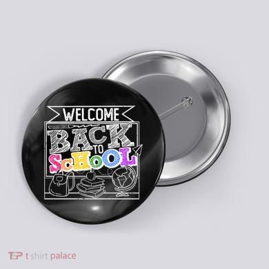 Sketchy Doodle Welcome Back To School Button