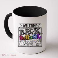 Sketchy Doodle Welcome Back To School Coffee Mug thumb 0