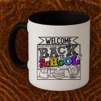 Sketchy Doodle Welcome Back To School Coffee Mug thumb 2