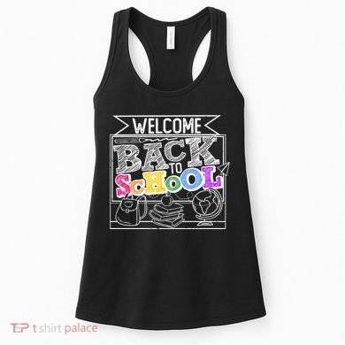 Sketchy Doodle Welcome Back To School Women's Tank Top