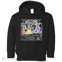 Sketchy Doodle Welcome Back To School Toddler Hoodie thumb 0