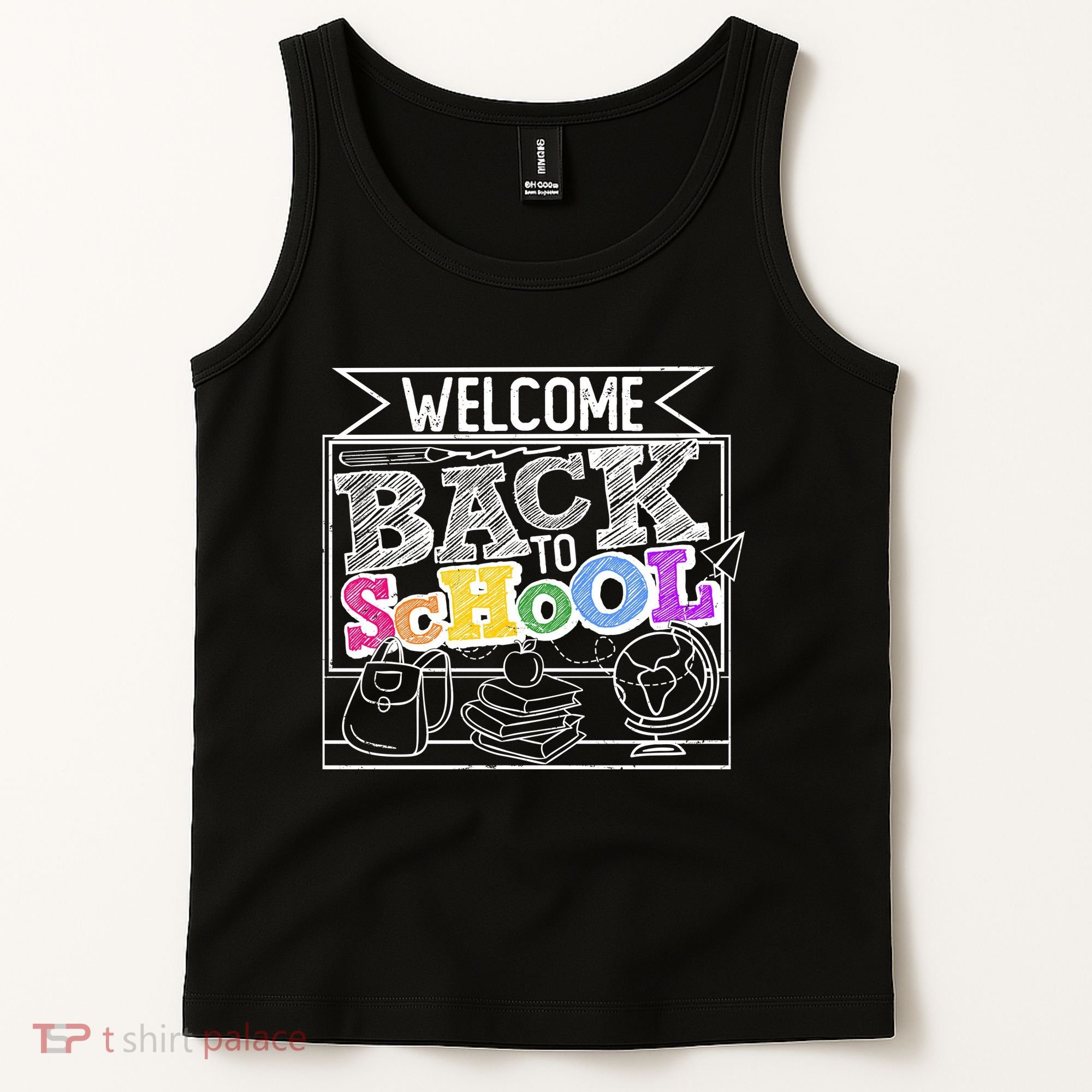 Sketchy Doodle Welcome Back To School Tank Top