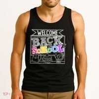 Sketchy Doodle Welcome Back To School Tank Top thumb 3