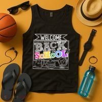 Sketchy Doodle Welcome Back To School Tank Top thumb 4