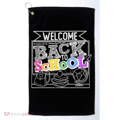 Sketchy Doodle Welcome Back To School Golf Towel