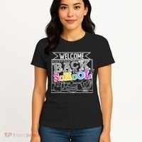 Sketchy Doodle Welcome Back To School Women's T-Shirt thumb 4